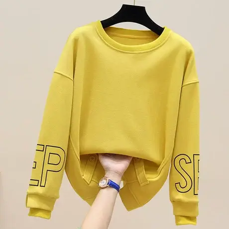 韩版女装2023年春秋装新款爆款宽松女士印花卫衣服外套ins潮百搭商品大图