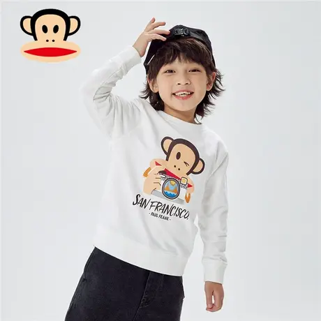 大嘴猴男童圆领卫衣秋季2023秋款新品男孩洋气上衣打底衫童装炸街商品大图