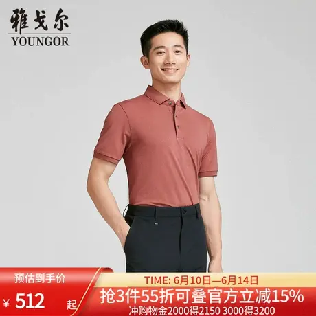 【商场同款】雅戈尔男士短袖T恤夏季新款官方商务休闲短袖T恤衫男图片