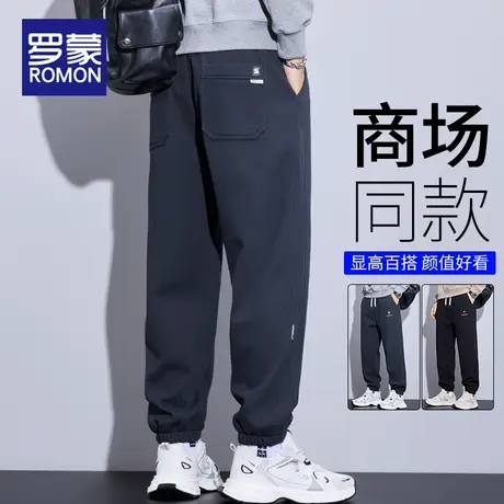 罗蒙卫裤男春秋季2025新款宽松哈伦工装束脚运动裤子男士休闲长裤商品大图