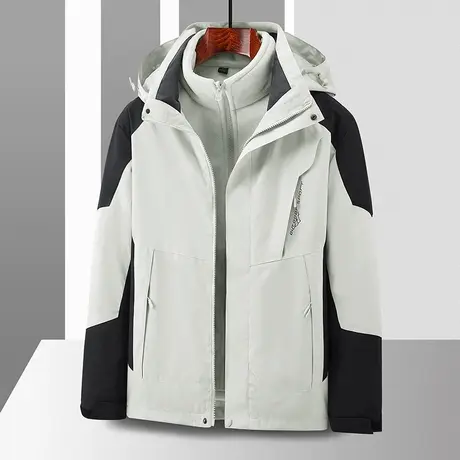 冲锋衣男女户外三合一外套进藏情侣潮牌爬山2023新款防风登山服商品大图