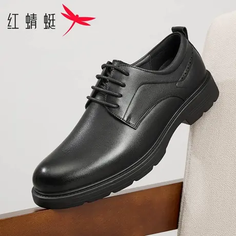 红蜻蜓男鞋2025冬季新款男士时尚英伦风商务皮鞋百搭真皮休闲皮鞋商品大图