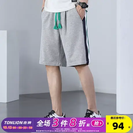 唐狮2023夏季新款休闲短裤男潮牌ins宽松直筒五分裤学生中裤潮TG图片