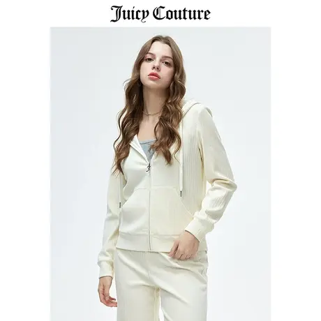 Juicy Couture橘滋外套女春季新款美式复古休闲运动天鹅绒夹克商品大图