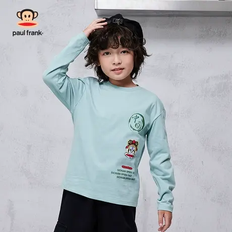 大嘴猴童装男童长袖T恤2024春秋款新品儿童纯棉上衣中大童打底衫商品大图