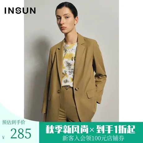 恩裳夏季时尚简约商务通勤OL复古气质短款小西装外套女图片