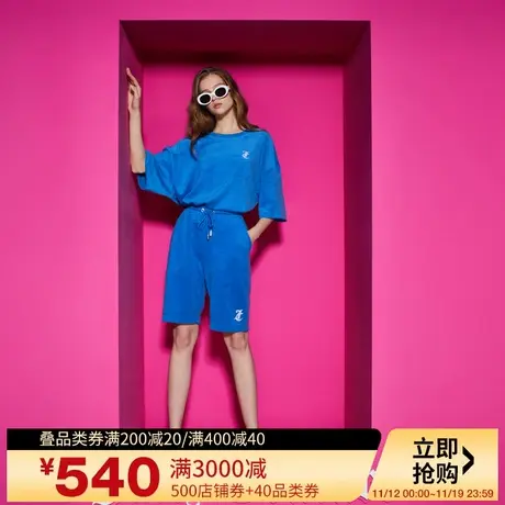 Juicy Couture橘滋2023新款克莱因绣花女休闲裤商品大图
