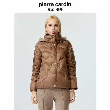 【皮尔卡丹女装】简约知性时尚连帽保暖羽绒服【专柜正品】商品大图