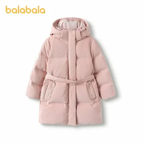 【premium】巴拉巴拉高端线24冬白鹅绒服连帽保暖羽绒服外套女商品大图