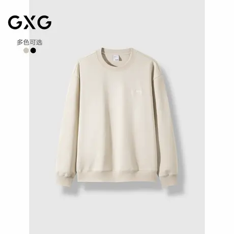 GXG男装 多色后背图案时尚圆领卫衣男士24年秋季新品G24X313020商品大图