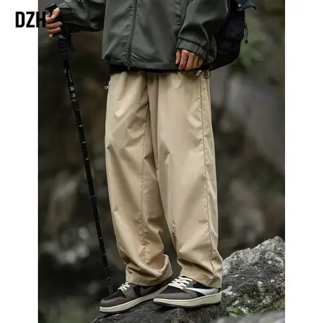 青少年户外工装裤子男春季直筒宽松2024新款休闲运动裤冲锋裤长裤商品大图