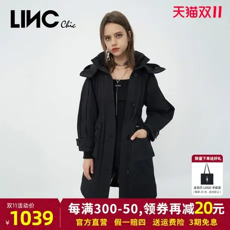 LINC金羽杰羽绒服女2023秋冬新款反季断码中长款通勤女款商场同款商品大图