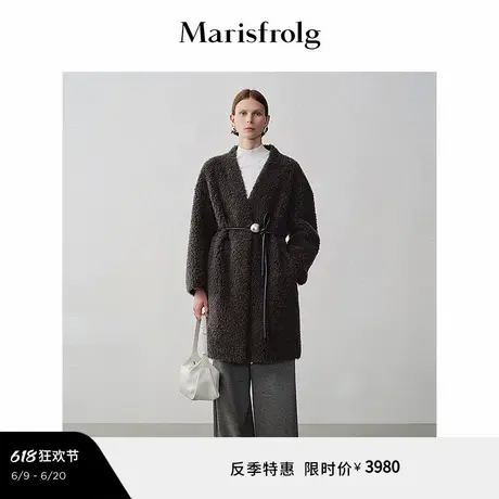 【艺术时装大衣】Marisfrolg玛丝菲尔年冬环保皮草外套图片