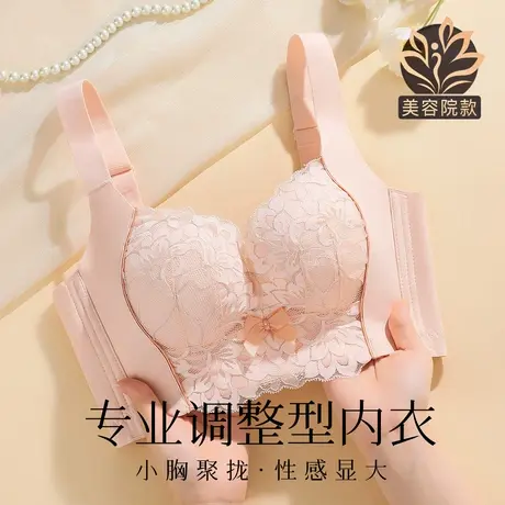 梦芭蒂小胸聚拢无钢圈内衣女调整型上托收副乳美背胸罩片片繁星商品大图