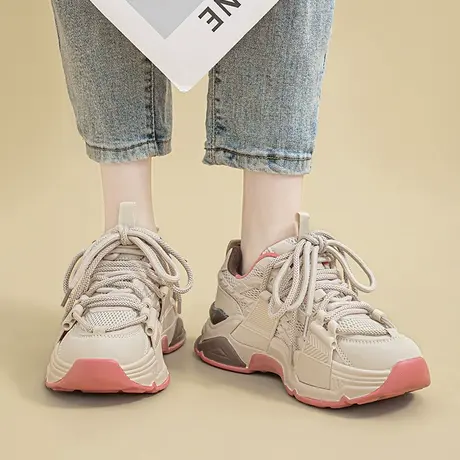 回力女鞋老爹鞋女款2025新款爆款夏季厚底增高鞋子百搭运动鞋女款商品大图