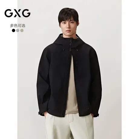 25秋季新品GXG男装多口袋设计户外休闲时尚百搭冲锋衣夹克男外套商品大图