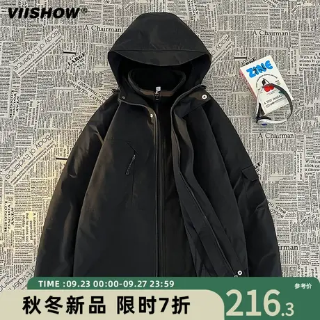 VIISHOW爬山户外外套潮牌冲锋衣美式夹克登山服男三合一商品大图