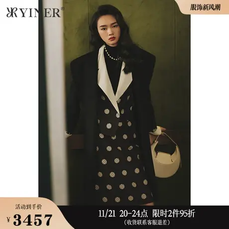 【1996系列】YINER音儿女装冬季羊毛含羊绒呢大衣商品大图