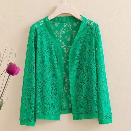 蕾丝小披肩夏季配裙子空调短外套旗袍外搭披风镂空防晒开衫上衣女商品大图