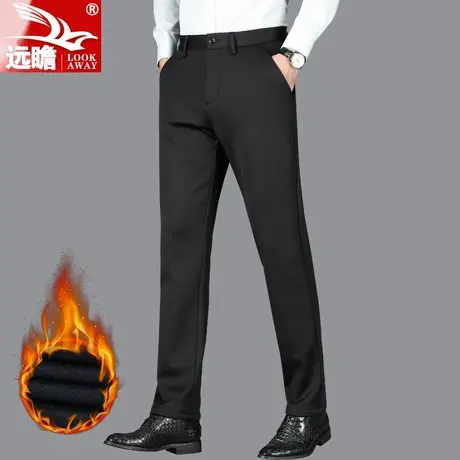 2022年新款冬季男士休闲裤男加绒加厚西裤宽松直筒秋冬长裤子男裤商品大图