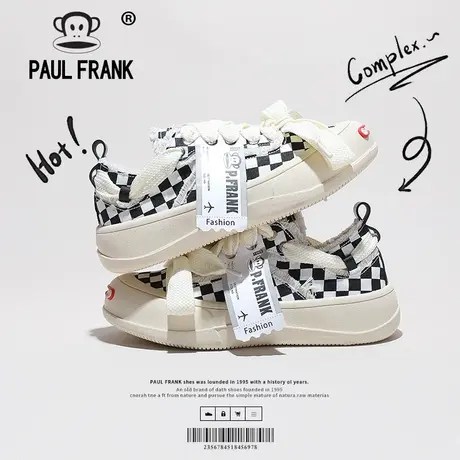 Paul Frank 大嘴猴小白鞋女鞋2023新款秋季鞋子chic运动百搭板鞋商品大图