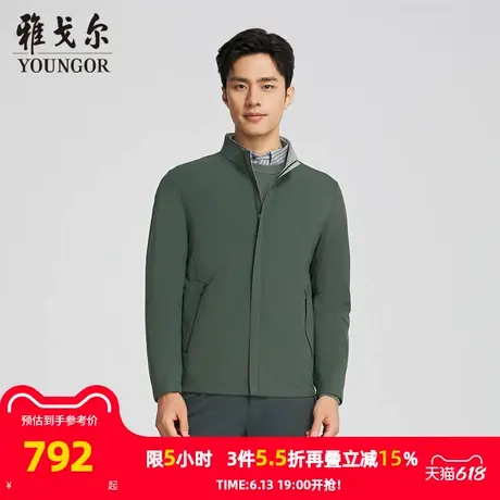 【商场同款】雅戈尔男士夹克秋冬新款官方商务休闲单夹克外套男商品大图