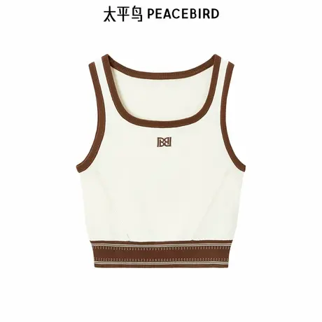 太平鸟女装年秋季新款撞色线背心A3EFE3112图片
