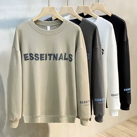 2023秋季印花卫衣男春秋款欧美男士圆领套头宽松男秋装上衣ins潮图片