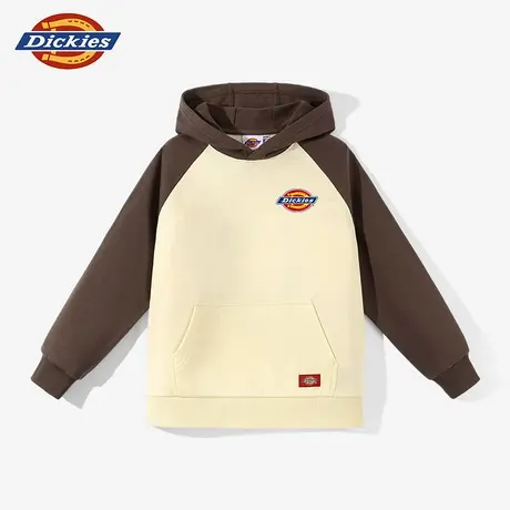 Dickies童装男童卫衣男孩撞色拼接连帽衣服儿童2025新款秋季上衣A图片