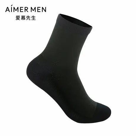 爱慕先生袜子男士莱赛尔含桑蚕丝拼接绅士袜NS94W117P商品大图