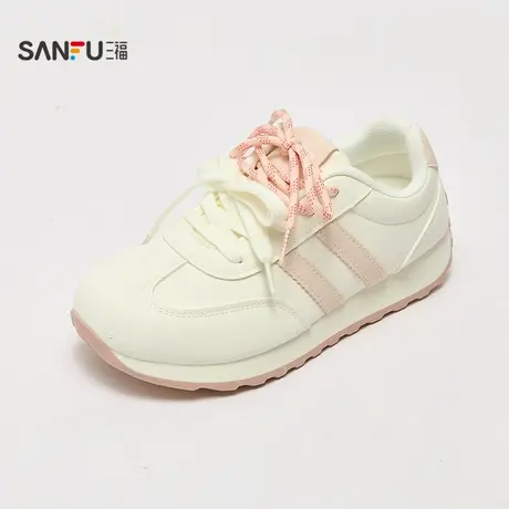 三福板鞋女秋季趣味逗少女韩系校园风双鞋带低帮女鞋845118商品大图