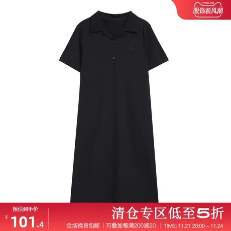 2024气质设计胖mm200斤大码女装夏天显瘦遮肉减龄气质纯色连衣裙图片