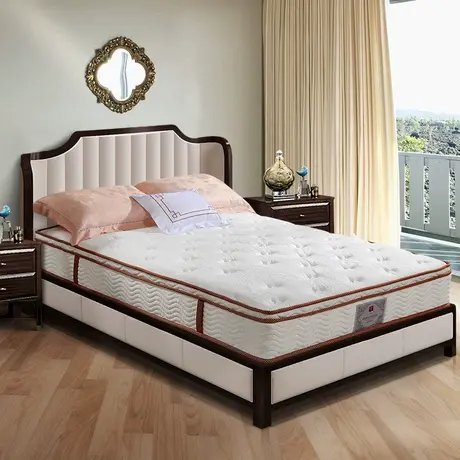 富安娜床垫2cm加厚乳胶床垫独立弹簧床垫1.8m双人席梦思软硬两用商品大图