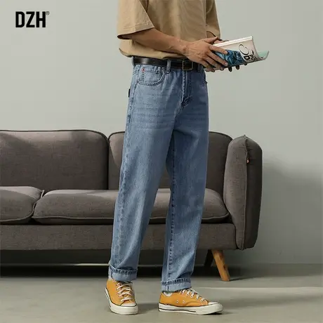 男士美式复古牛仔裤男春季直筒宽松2024年新款休闲长裤高级感裤子商品大图