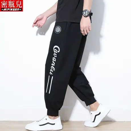 密瓶儿2023新款休闲长裤男宽松秋季男士大码胖子加肥加大运动裤子商品大图