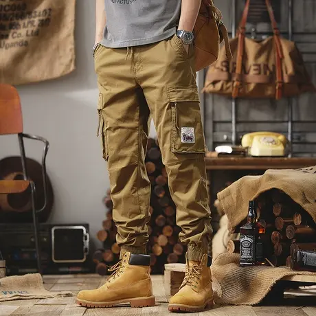 Modi Nick/摩帝尼克工装休闲裤男士潮牌多口袋直筒长裤子休闲潮流图片