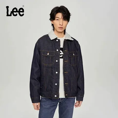 Lee商场同款23秋冬新品舒适版清水洗仿羊羔绒男外套LMT0062886JN商品大图