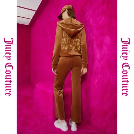 Juicy Couture橘滋早秋装女女装年新款美拉德重工烫钻丝绒女外套图片