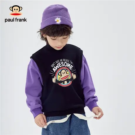 大嘴猴童装儿童卫衣2023新品潮休闲秋装中大童上衣男女童圆领长袖商品大图