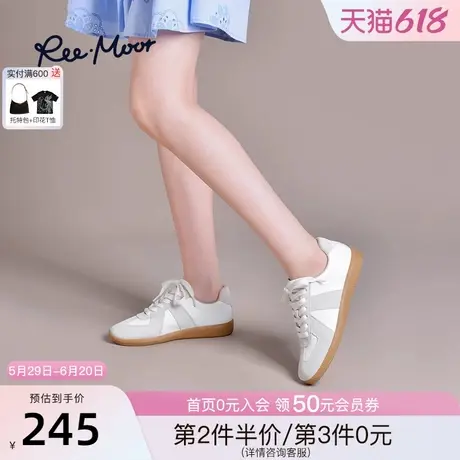 REEMOOR睿慕德训鞋2025夏季新款帆布鞋平底休闲板鞋百搭小白鞋女图片