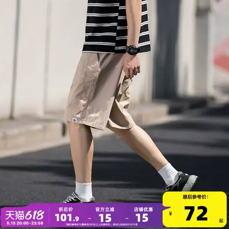 唐狮2025夏季新款休闲短裤男薄款宽松直筒显瘦潮流时尚工装裤子男商品大图