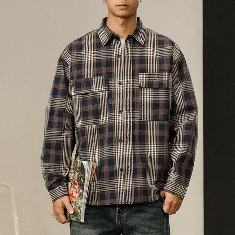 百搭衬衫轻奢男装高端衬衫时尚潮流休闲高级感上档次衬衣休闲男装图片