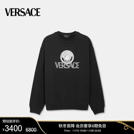 【甄选折扣】VERSACE/范思哲 男士Via Gesù Logo运动衫长袖卫衣商品大图