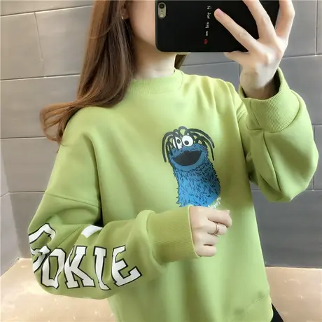 韩版女装2023年新款秋装宽松女士加绒加厚卫衣秋冬上衣外套ins潮图片