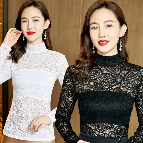 半高领假领子女百搭假领高档衬衫衣领卫衣配毛衣秋冬蕾丝打底小衫图片
