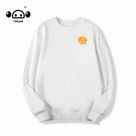 情侣运动卫衣女圆领无帽休闲上衣潮牌潮流外套春秋款卫衣定制logo商品大图