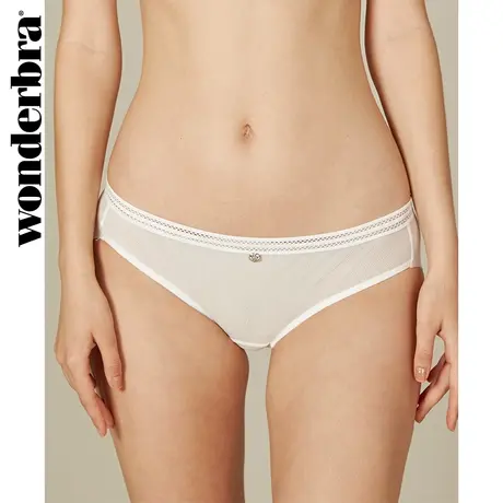 WONDERBRA内裤女纯棉底档中腰透气无痕三角裤商品大图