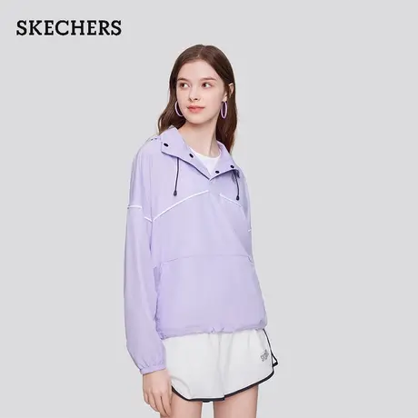 Skechers斯凯奇2025年夏季新款女士梭织连帽外套时尚凉感防晒衣图片