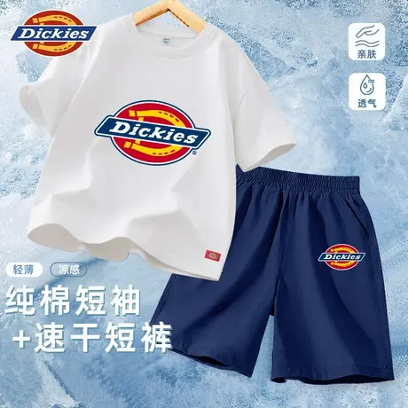 Dickies童装男童套装夏季儿童夏款纯棉运动t恤男孩2025新款短袖A图片