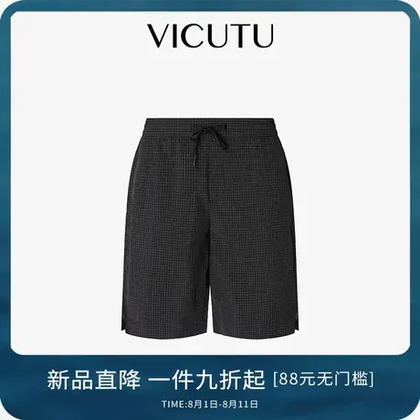 VICUTU/威可多男士短裤25年夏季新款裤子商务休闲百搭五分裤图片